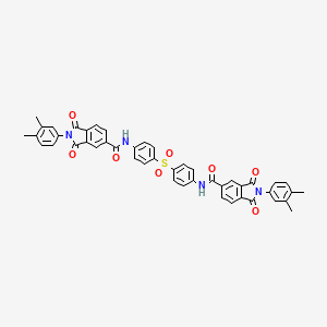 N,N'-(sulfonyldibenzene-4,1-diyl)bis[2-(3,4-dimethylphenyl)-1,3-dioxo-2,3-dihydro-1H-isoindole-5-carboxamide]