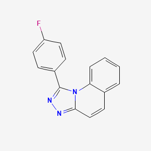 molecular formula C16H10FN3 B11529995 1-(4-Fluorophenyl)-[1,2,4]triazolo[4,3-a]quinoline 