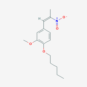 2-methoxy-4-[(1Z)-2-nitroprop-1-en-1-yl]-1-(pentyloxy)benzene