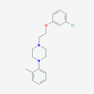 1-[2-(3-Chlorophenoxy)ethyl]-4-(2-methylphenyl)piperazine