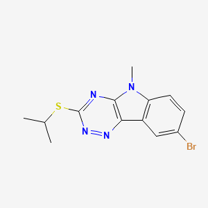 8-bromo-5-methyl-3-(propan-2-ylsulfanyl)-5H-[1,2,4]triazino[5,6-b]indole