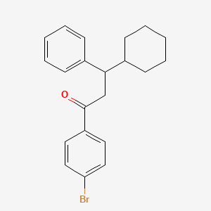 1-(4-Bromophenyl)-3-cyclohexyl-3-phenylpropan-1-one