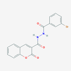 N'-[(3-bromophenyl)carbonyl]-2-oxo-2H-chromene-3-carbohydrazide