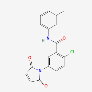 2-chloro-5-(2,5-dioxo-2,5-dihydro-1H-pyrrol-1-yl)-N-(3-methylphenyl)benzamide