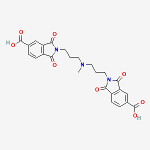 2,2'-[(methylimino)dipropane-3,1-diyl]bis(1,3-dioxo-2,3-dihydro-1H-isoindole-5-carboxylic acid)