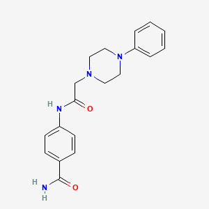 4-[2-(4-Phenyl-piperazin-1-yl)-acetylamino]-benzamide