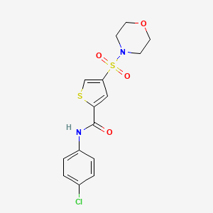 N-(4-chlorophenyl)-4-(morpholin-4-ylsulfonyl)thiophene-2-carboxamide