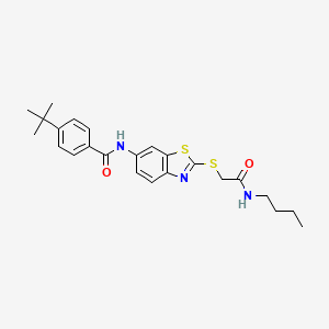 4-tert-butyl-N-(2-{[2-(butylamino)-2-oxoethyl]sulfanyl}-1,3-benzothiazol-6-yl)benzamide