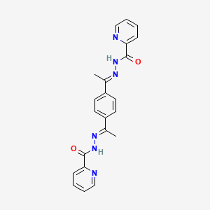 N',N''-[benzene-1,4-diyldi(1E)eth-1-yl-1-ylidene]dipyridine-2-carbohydrazide