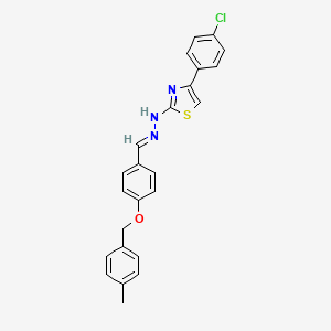 4-(4-chlorophenyl)-2-[(2E)-2-{4-[(4-methylbenzyl)oxy]benzylidene}hydrazinyl]-1,3-thiazole