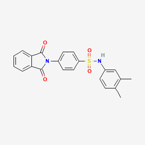 N-(3,4-dimethylphenyl)-4-(1,3-dioxo-1,3-dihydro-2H-isoindol-2-yl)benzenesulfonamide