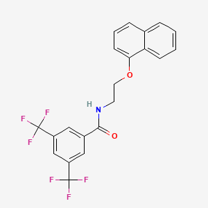 molecular formula C21H15F6NO2 B11530594 N-[2-(naphthalen-1-yloxy)ethyl]-3,5-bis(trifluoromethyl)benzamide 