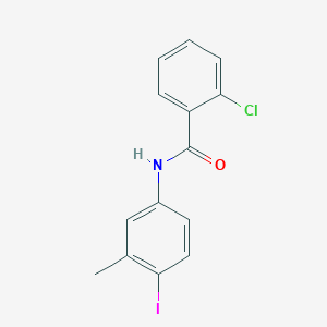 2-chloro-N-(4-iodo-3-methylphenyl)benzamide