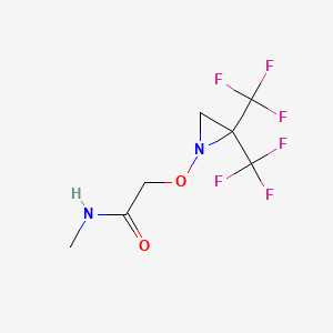 2-{[2,2-bis(trifluoromethyl)aziridin-1-yl]oxy}-N-methylacetamide