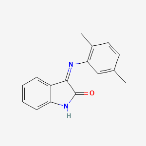 (3Z)-3-[(2,5-dimethylphenyl)imino]-1,3-dihydro-2H-indol-2-one