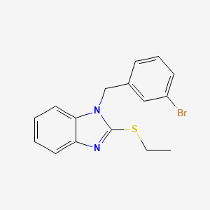 1-(3-bromobenzyl)-2-(ethylsulfanyl)-1H-benzimidazole