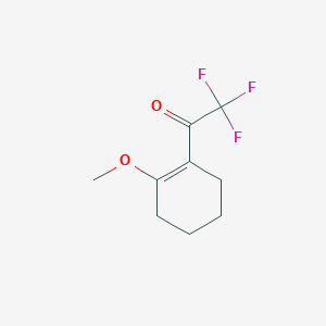 molecular formula C9H11F3O2 B115307 1-(Trifluoroacetyl)-2-methoxycyclohexene CAS No. 158432-45-2