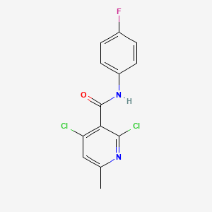 2,4-dichloro-N-(4-fluorophenyl)-6-methylpyridine-3-carboxamide