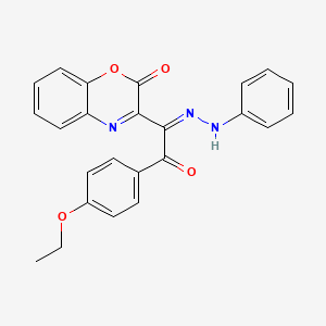 3-[(1Z)-2-(4-ethoxyphenyl)-2-oxo-1-(2-phenylhydrazinylidene)ethyl]-2H-1,4-benzoxazin-2-one