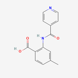 4-Methyl-2-[(pyridin-4-ylcarbonyl)amino]benzoic acid