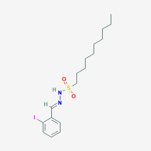 molecular formula C17H27IN2O2S B11530745 N'-[(E)-(2-iodophenyl)methylidene]decane-1-sulfonohydrazide 