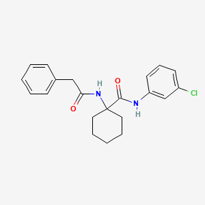 N-(3-Chlorophenyl)-1-[(phenylacetyl)amino]cyclohexanecarboxamide