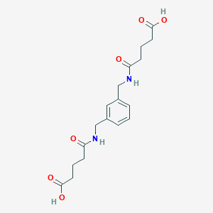 4-[({3-[(4-Carboxybutanamido)methyl]phenyl}methyl)carbamoyl]butanoic acid