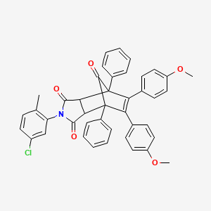 2-(5-chloro-2-methylphenyl)-5,6-bis(4-methoxyphenyl)-4,7-diphenyl-3a,4,7,7a-tetrahydro-1H-4,7-methanoisoindole-1,3,8(2H)-trione