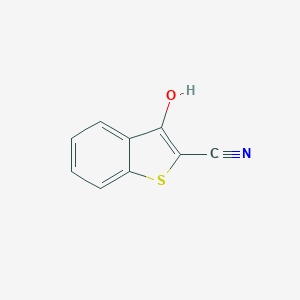 molecular formula C9H5NOS B115310 3-Hydroxy-1-benzothiophene-2-carbonitrile CAS No. 57477-69-7