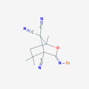 (3Z)-3-(bromoimino)-1,5,5-trimethyl-2-oxabicyclo[2.2.1]heptane-4,7,7-tricarbonitrile