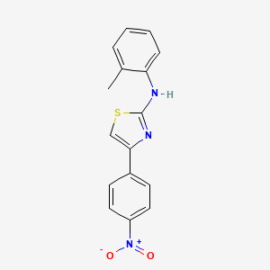 N-(2-methylphenyl)-4-(4-nitrophenyl)-1,3-thiazol-2-amine