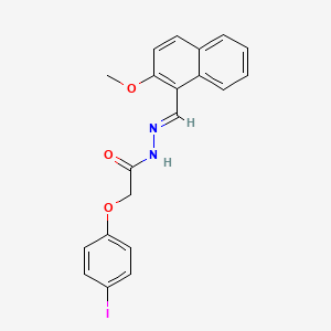 2-(4-iodophenoxy)-N'-[(E)-(2-methoxynaphthalen-1-yl)methylidene]acetohydrazide