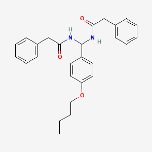 N,N'-[(4-butoxyphenyl)methanediyl]bis(2-phenylacetamide)