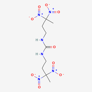 molecular formula C9H16N6O9 B11531097 1,3-Bis(3,3-dinitrobutyl)urea 