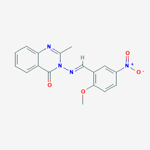 3-[(2-Methoxy-5-nitro-benzylidene)-amino]-2-methyl-3H-quinazolin-4-one