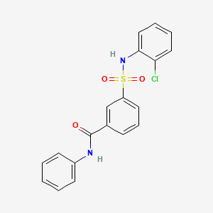 3-[(2-chlorophenyl)sulfamoyl]-N-phenylbenzamide