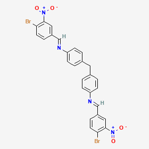 4,4'-methanediylbis{N-[(E)-(4-bromo-3-nitrophenyl)methylidene]aniline}