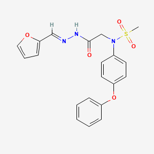 N-({N'-[(E)-(Furan-2-YL)methylidene]hydrazinecarbonyl}methyl)-N-(4-phenoxyphenyl)methanesulfonamide