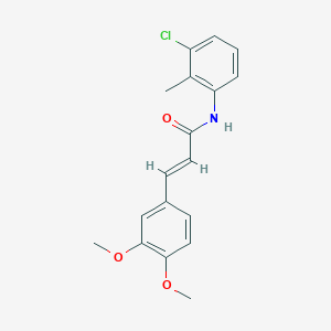 (2E)-N-(3-chloro-2-methylphenyl)-3-(3,4-dimethoxyphenyl)prop-2-enamide