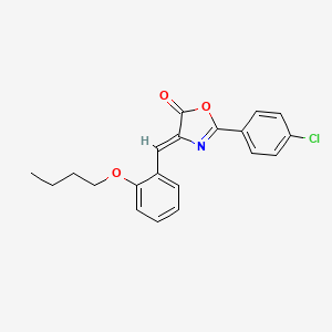 (4Z)-4-(2-butoxybenzylidene)-2-(4-chlorophenyl)-1,3-oxazol-5(4H)-one