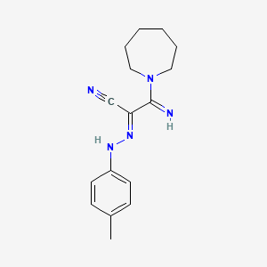 (2E)-3-azepan-1-yl-3-imino-2-[(4-methylphenyl)hydrazono]propanenitrile