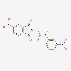 2-(5-nitro-1,3-dioxo-1,3-dihydro-2H-isoindol-2-yl)-N-(3-nitrophenyl)acetamide