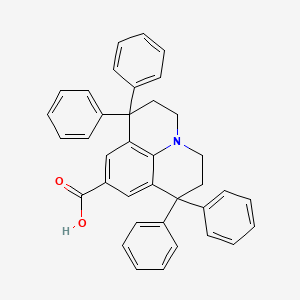 1,1,7,7-tetraphenyl-2,3,6,7-tetrahydro-1H,5H-pyrido[3,2,1-ij]quinoline-9-carboxylic acid