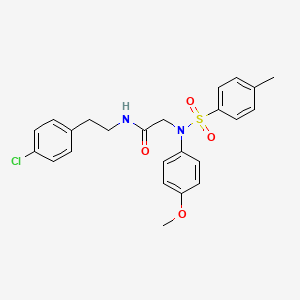 N-[2-(4-Chlorophenyl)ethyl]-2-[N-(4-methoxyphenyl)4-methylbenzenesulfonamido]acetamide