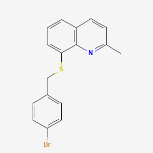 8-[(4-Bromobenzyl)sulfanyl]-2-methylquinoline