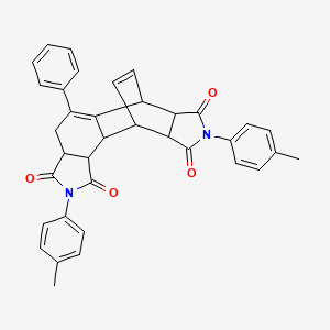 2,8-bis(4-methylphenyl)-5-phenyl-3a,4,6,6a,9a,10,10a,10b-octahydro-6,10-ethenoisoindolo[5,6-e]isoindole-1,3,7,9(2H,8H)-tetrone