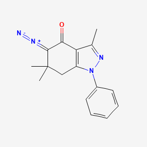 5-diazo-3,6,6-trimethyl-1-phenyl-1,5,6,7-tetrahydro-4H-indazol-4-one