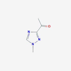 molecular formula C5H7N3O B115315 1-(1-Methyl-1H-1,2,4-triazol-3-yl)ethanone CAS No. 153334-38-4