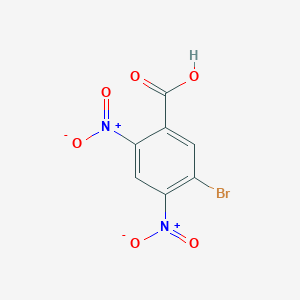 molecular formula C7H3BrN2O6 B11531508 5-Bromo-2,4-dinitrobenzoic acid 