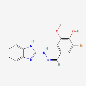 4-{(Z)-[2-(1H-benzimidazol-2-yl)hydrazinylidene]methyl}-2-bromo-6-methoxyphenol